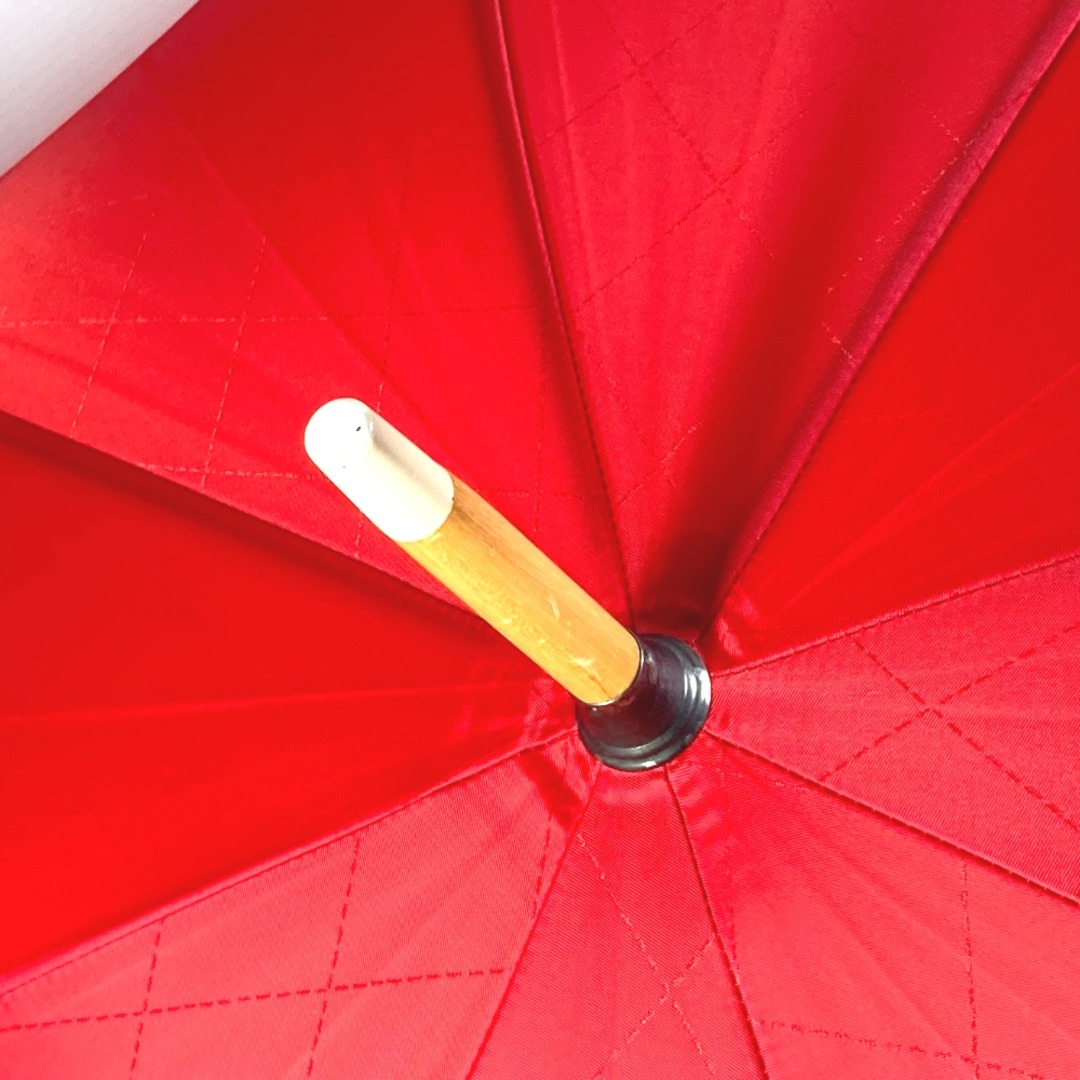 CHANEL(シャネル)のシャネル CHANEL CC ココマーク  ケースあり 長傘 アンブレラ 傘 ナイロン レッド レディースのファッション小物(傘)の商品写真