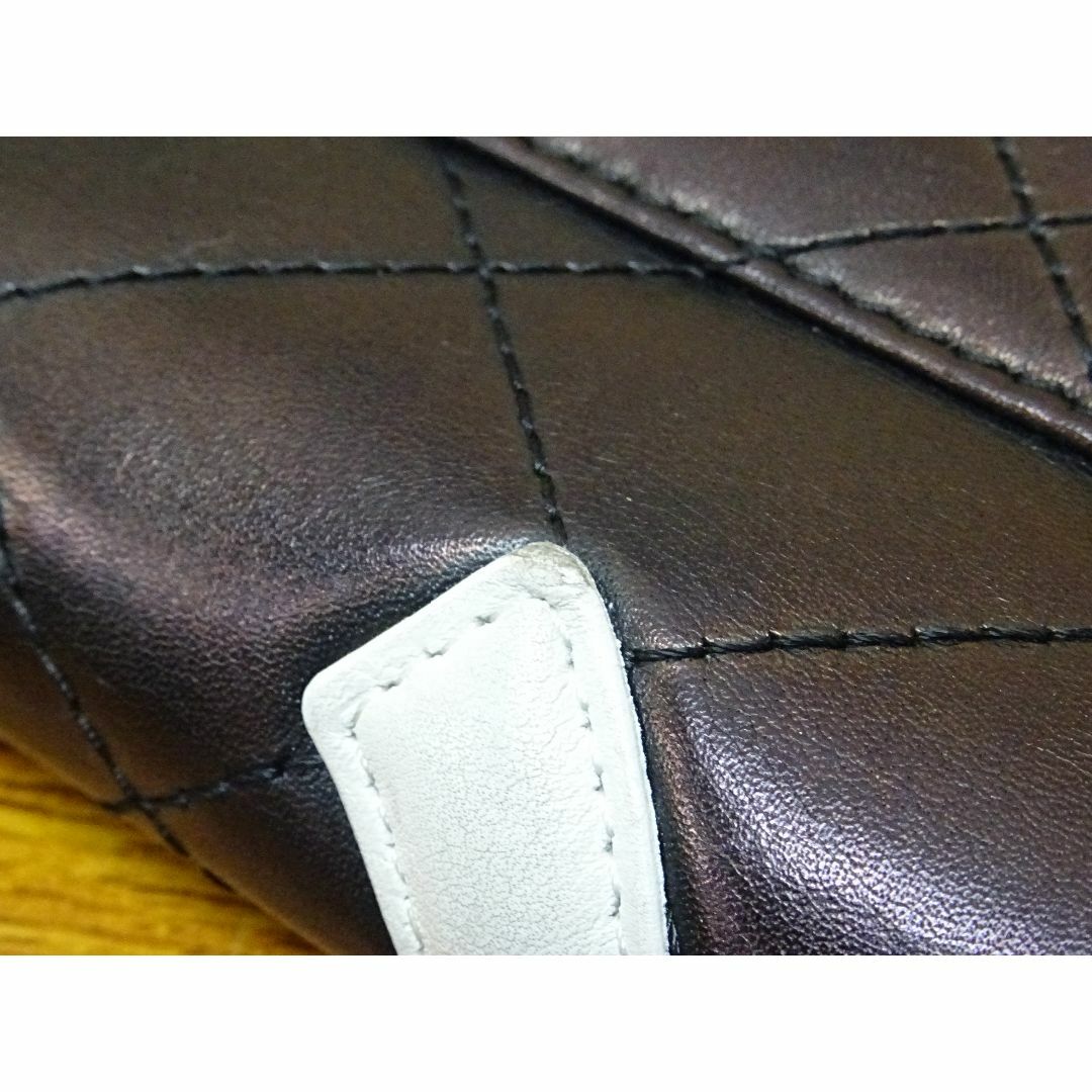 CHANEL(シャネル)のK本006/ 鑑定済 シャネル カンボンライン ラウンドファスナー 長財布 レディースのファッション小物(財布)の商品写真