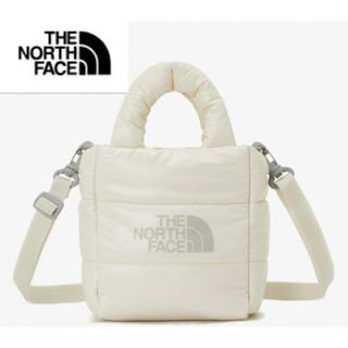 ザノースフェイス(THE NORTH FACE)の【新作】韓国限定！男女OK！ノースフェイス　ダウン　ショルダーバッグ　ホワイト(ショルダーバッグ)