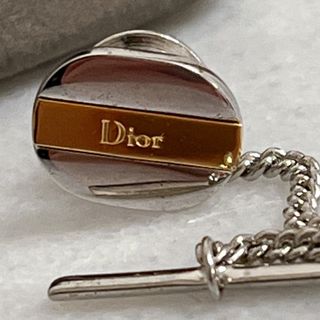 クリスチャンディオール(Christian Dior)のChristian Dior タイピン 箱付き シルバー ゴールド 高級ブランド(ネクタイピン)