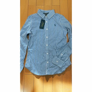 ラルフローレン(Ralph Lauren)のラルフローレンのストライプ　シャツ　140 新品　80％オフ(Tシャツ/カットソー)