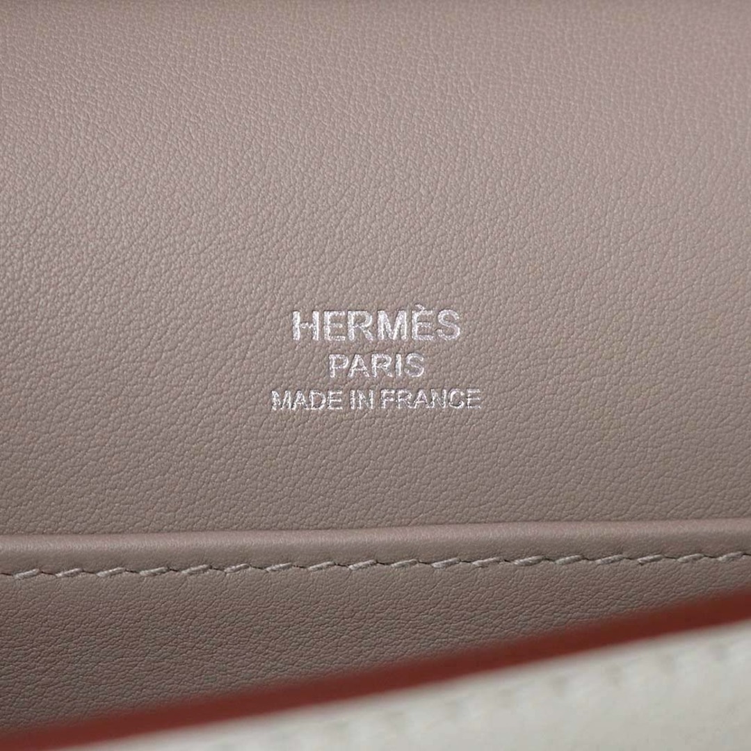 Hermes(エルメス)のエルメス ミュルチプリ クラッチ ミニ バッグ ポーチ ヴォーエバーカラー エヴァーカラー レザー グリアスファルト パールグレー C刻印 箱付 HERMES（新品・未使用品） レディースのバッグ(クラッチバッグ)の商品写真