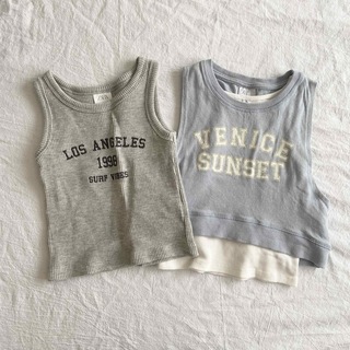 ザラキッズ(ZARA KIDS)のsale 【116】ザラキッズ トップスセット タンクトップ ノースリーブ (Tシャツ/カットソー)