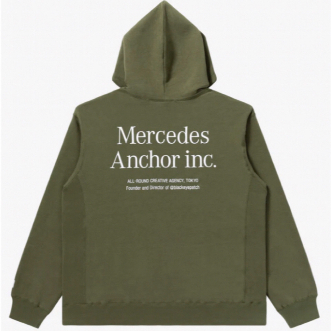 mercedes anchor inc logo hoodieメンズ