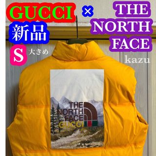 Gucci - 新品 GUCCI グッチ ダウン ベスト ノースフェイス コラボ メンズ S