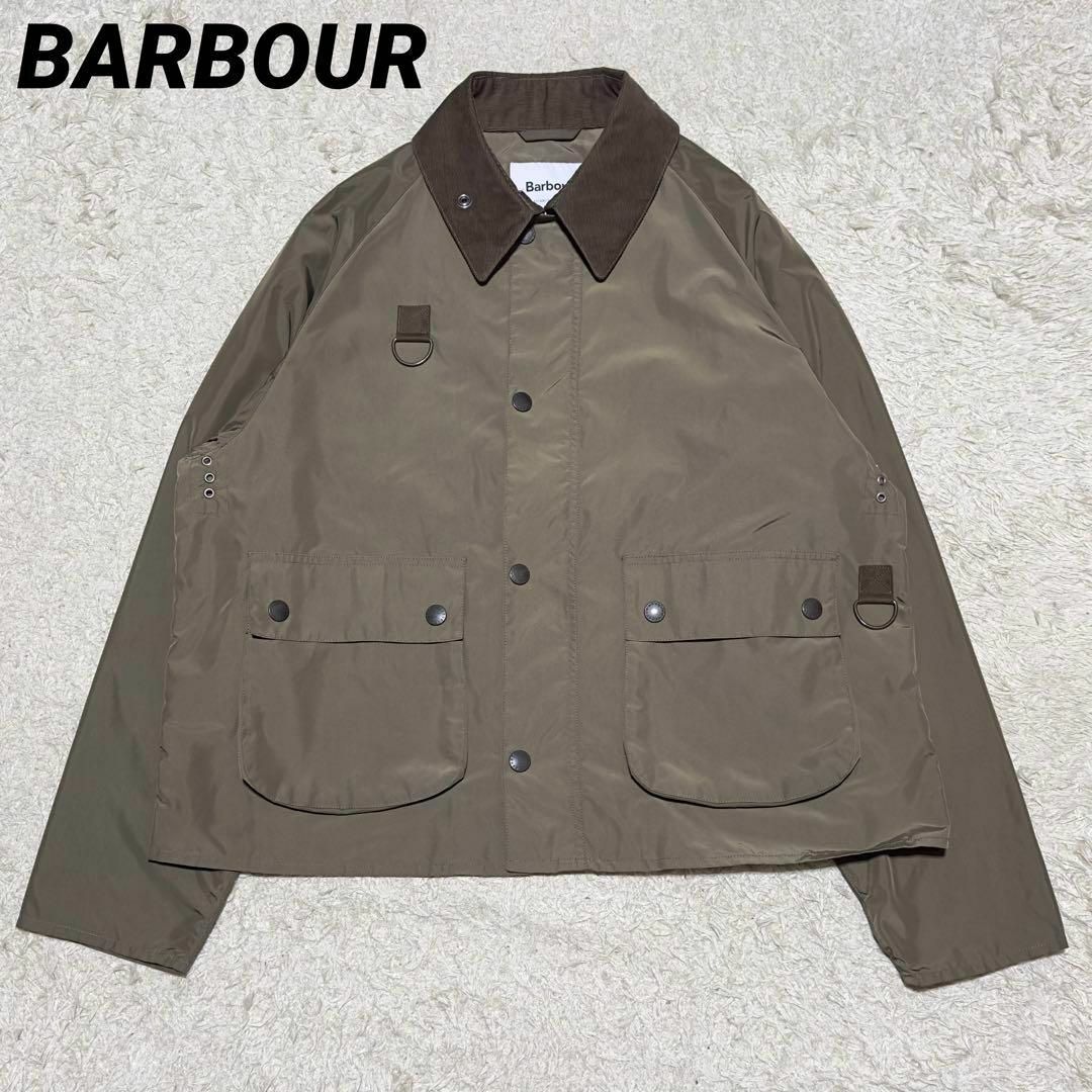 カーキ○生産国BARBOUR SPEY nylon jacket XL オリーブ カーキ