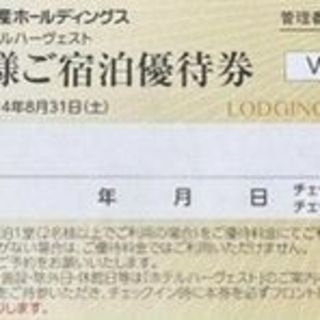 東急不動産株主優待　宿泊優待券(東急ハーヴェスト）　1枚(その他)