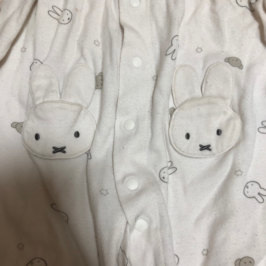 miffy(ミッフィー)の最終価格　ミッフィー　ロンパース キッズ/ベビー/マタニティのベビー服(~85cm)(カバーオール)の商品写真