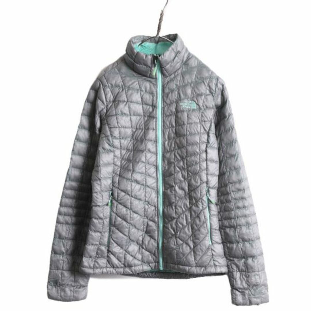 THE NORTH FACE(ザノースフェイス)のUS企画 ノースフェイス 中綿 キルティング ナイロン ジャケット レディース XS 古着 The North Face サーモボール ジャンパー ブルゾン 灰 レディースのジャケット/アウター(ブルゾン)の商品写真