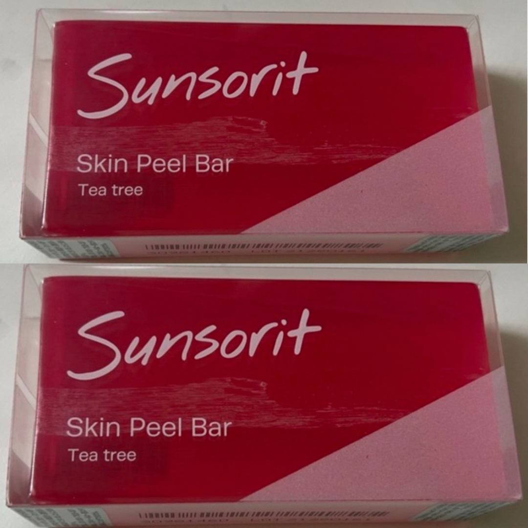 sunsorit(サンソリット)のスキンピールバー赤 2個 コスメ/美容のスキンケア/基礎化粧品(ゴマージュ/ピーリング)の商品写真