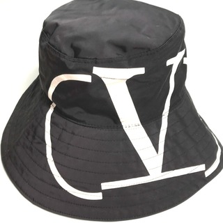 ヴァレンティノ(VALENTINO)のヴァレンティノ VALENTINO Vロゴ ハット帽 帽子 バケットハット ボブハット ハット ポリエステル ブラック(ハット)