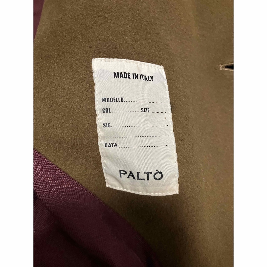 PALTO(パルト)のイタリアブランド　PALTO カシミヤウール　チェスターコート　46 メンズのジャケット/アウター(チェスターコート)の商品写真