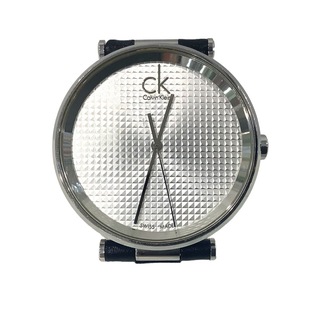 カルバンクライン(Calvin Klein)のカルバンクライン CalvinKlein 時計 メンズクオーツ時計 SS 革ベルト【中古】KB-7834(腕時計(アナログ))