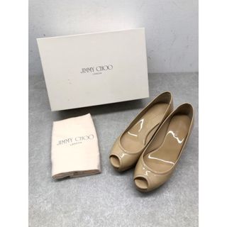 ジミーチュウ(JIMMY CHOO)のJIMMY CHOO(ジミーチュウ) 124 PURDEY PATENT LEATHER NUDE パテント ウェッジソール サンダル サイズ36 23cm相当 ベージュ 【C0664-007】(その他)