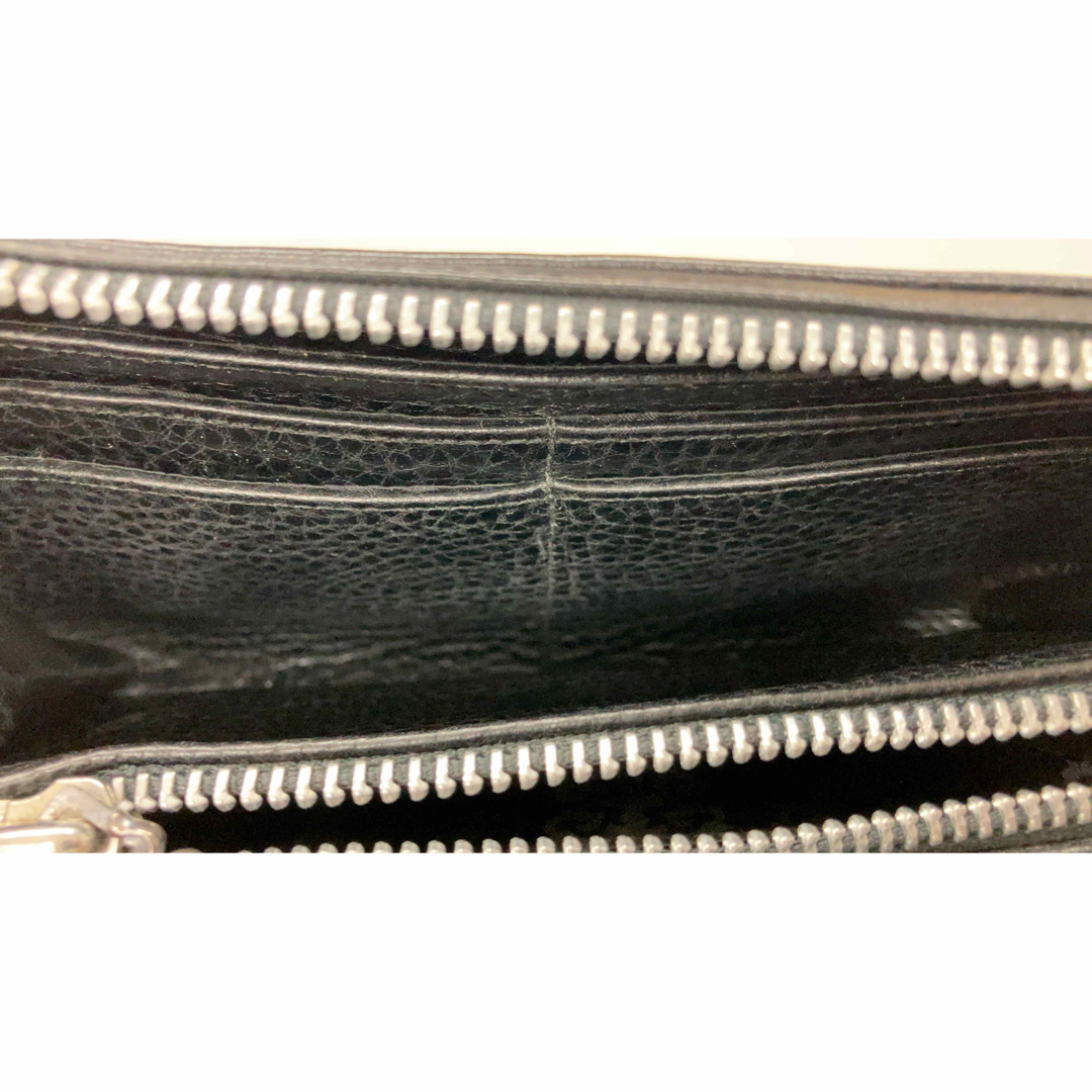 Chrome Hearts(クロムハーツ)のクロムハーツ REC F ZIP プレーン ラウンドウォレット　レザー 黒　 メンズのファッション小物(長財布)の商品写真