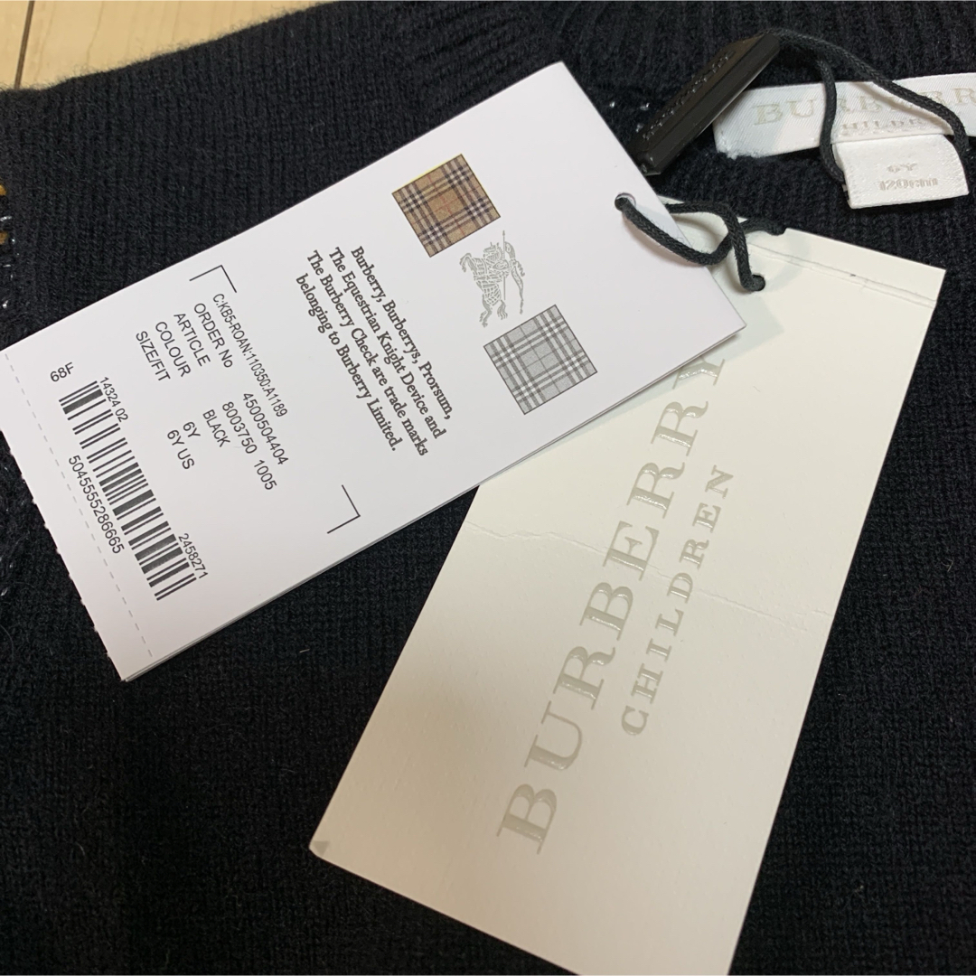 BURBERRY(バーバリー)のBURBERRY バーバリー セーター ニット 新品未使用 120 キッズ/ベビー/マタニティのキッズ服男の子用(90cm~)(ニット)の商品写真