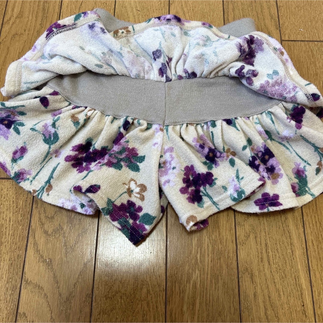 ANNA SUI mini(アナスイミニ)のアナスイミニ　花柄フリルキュロット キッズ/ベビー/マタニティのキッズ服女の子用(90cm~)(スカート)の商品写真