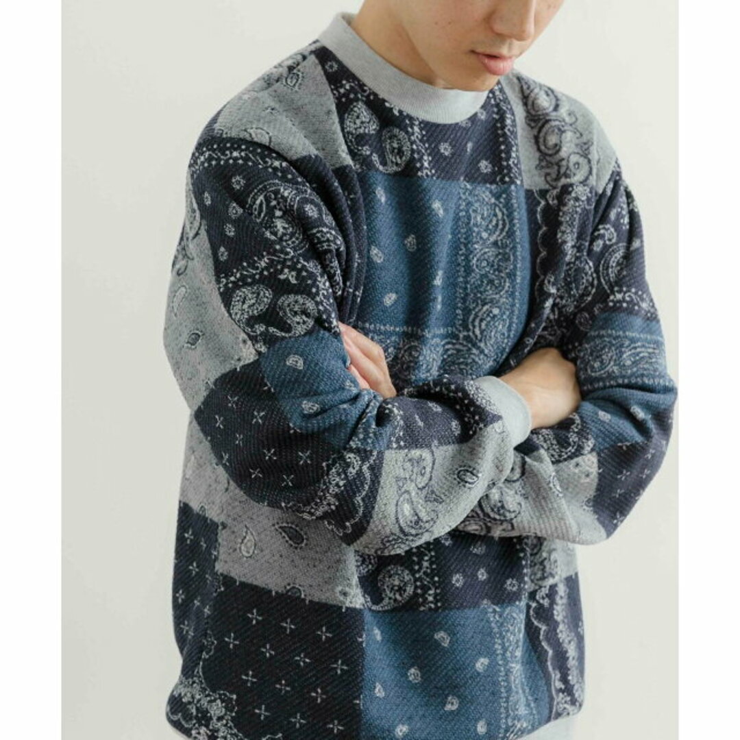 URBAN RESEARCH ITEMS(アーバンリサーチアイテムズ)の【Paisley】ニットフリース 総柄スウェット トップス メンズのトップス(スウェット)の商品写真