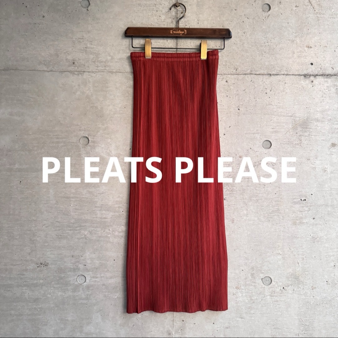 極美品！ PLEATS PLEASE  ストレート ロングスカートレディース