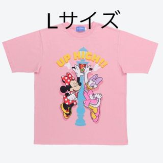 ディズニー(Disney)のディズニー　Tシャツ ミニー　デイジー　ピンク ユニセックス　Lサイズ(キャラクターグッズ)