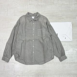 23ss 新品 visvim ガーメントダイ ダメージ加工 リネン シャツ 3