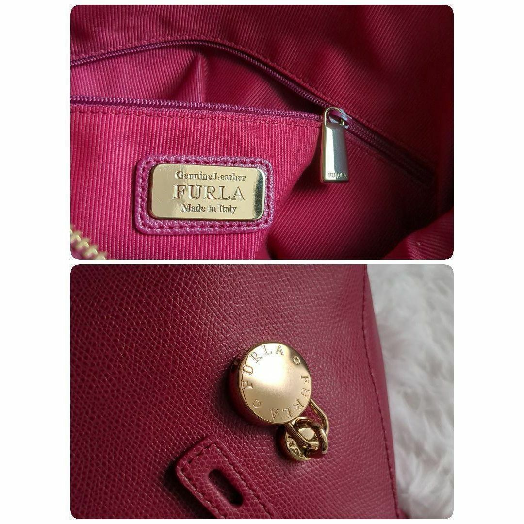 レディースFURLA　パイパー M 2way  ショルダー ハンドバッグ マゼンタ