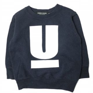 アンダーカバー(UNDERCOVER)のUNDERCOVER アンダーカバー キッズ Uロゴ スウェットプルオーバー S(90) ネイビー トレーナー KIDS トップス【中古】【UNDERCOVER】(ジャケット/上着)