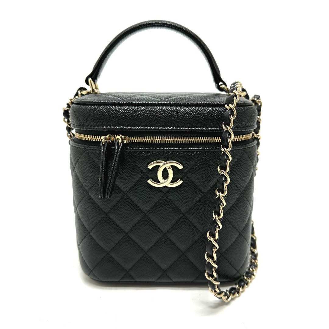 CHANEL(シャネル)のシャネル CHANEL マトラッセ AS2362 ココマーク 2WAY チェーン バニティバッグ キャビアスキン ブラック 未使用 レディースのバッグ(ハンドバッグ)の商品写真