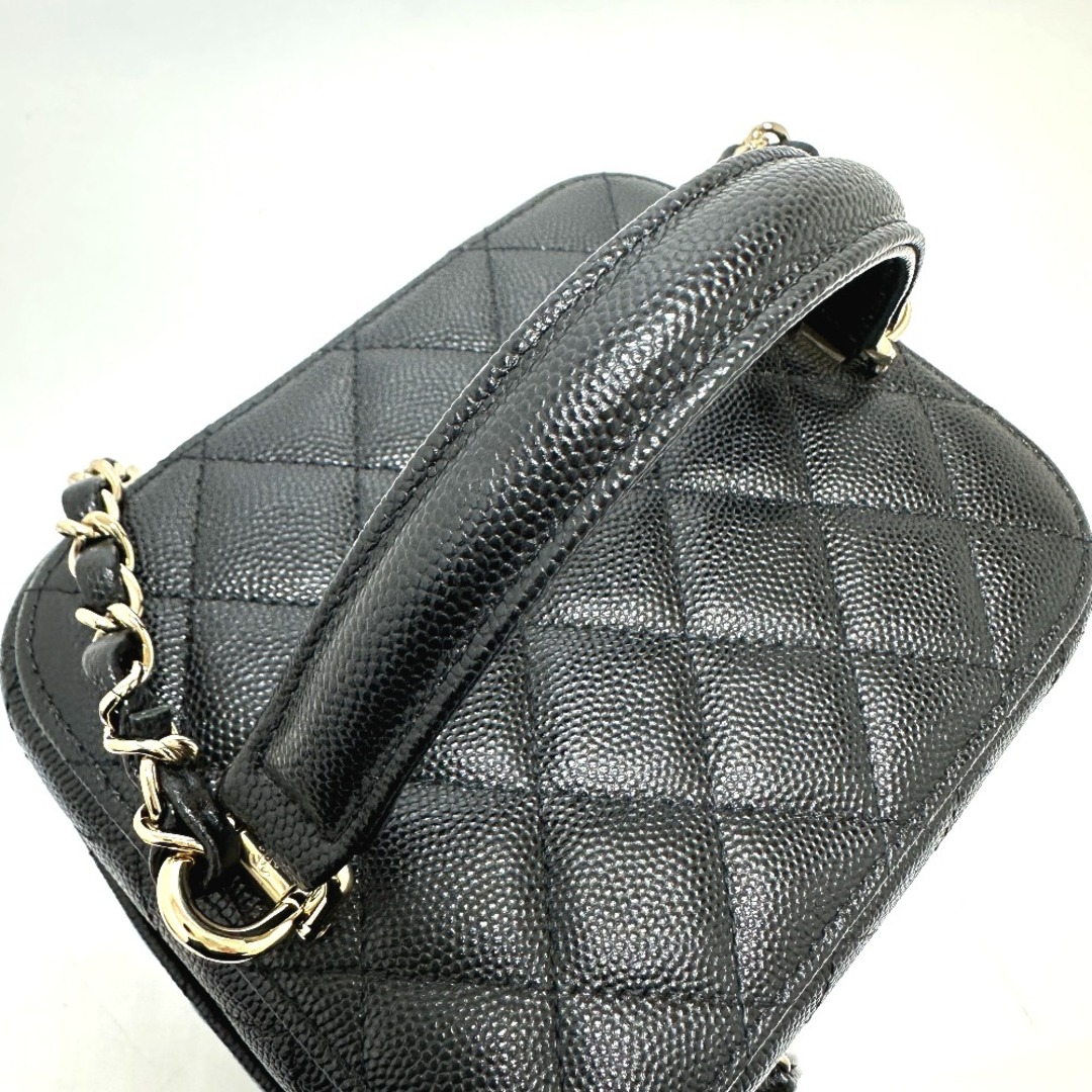 CHANEL(シャネル)のシャネル CHANEL マトラッセ AS2362 ココマーク 2WAY チェーン バニティバッグ キャビアスキン ブラック 未使用 レディースのバッグ(ハンドバッグ)の商品写真