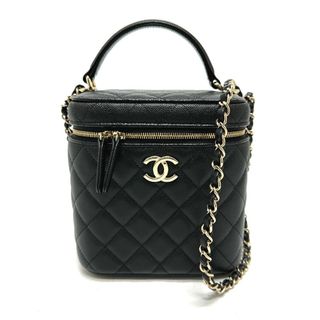 シャネル(CHANEL)のシャネル CHANEL マトラッセ AS2362 ココマーク 2WAY チェーン バニティバッグ キャビアスキン ブラック 未使用(ハンドバッグ)