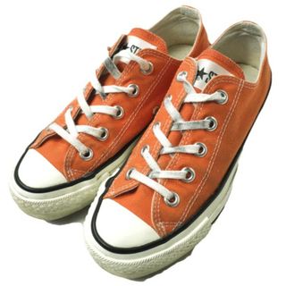 コンバース(CONVERSE)のCONVERSE コンバース 日本製 CANVAS ALL STAR J OX キャンバスオールスター ジャパン オックス 9MHP US3.5(22.5cm) オレンジ ローカット MADE IN JAPAN スニーカー シューズ【中古】【CONVERSE】(スニーカー)