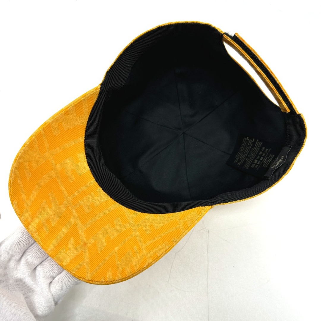 FENDI(フェンディ)のフェンディ FENDI ベースボールキャップ FXQ768 ズッカ 帽子  キャップ キャンバス イエロー レディースの帽子(キャップ)の商品写真