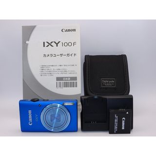 【外観特上級】Canon デジタルカメラ IXY 100F(ブルー)(コンパクトデジタルカメラ)