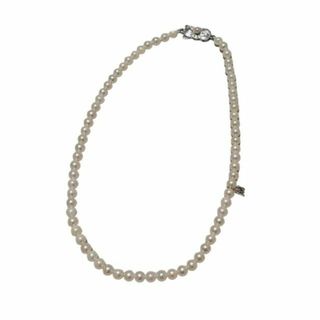 ミキモト(MIKIMOTO)のミキモト 真珠 ネックレス チョーカー シルバー製 現行クラスプ(ネックレス)