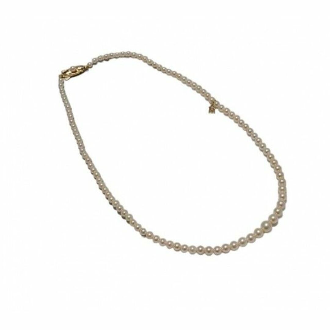 MIKIMOTO(ミキモト)のミキモト 真珠 ネックレス チョーカー K14クラスプ Mチャーム付き レディースのアクセサリー(ネックレス)の商品写真