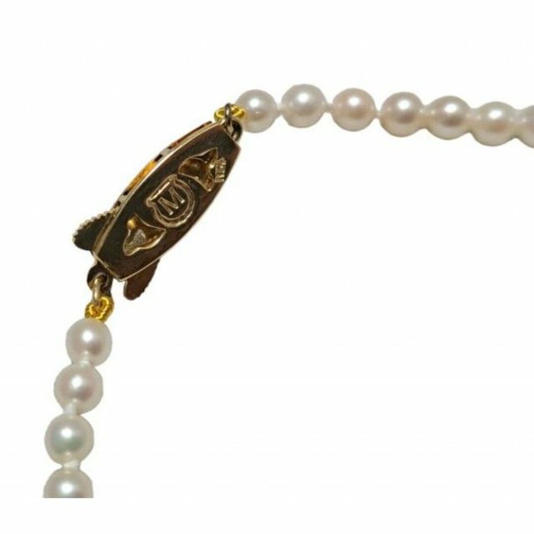 MIKIMOTO(ミキモト)のミキモト 真珠 ネックレス チョーカー K14クラスプ Mチャーム付き レディースのアクセサリー(ネックレス)の商品写真