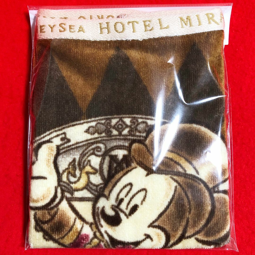 ミッキーマウス(ミッキーマウス)のホテルミラコスタミッキーマウスウォッシュタオル：34×35㎝・綿100%／レア エンタメ/ホビーのアニメグッズ(タオル)の商品写真
