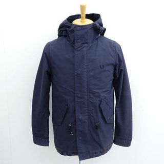 フレッドペリー(FRED PERRY)のFRED PERRY / フレッドペリー ◆ショートモッズパーカー/ライナー付き/ネイビー/サイズS F2366 【メンズ/MEN/男性/ボーイズ/紳士】 メンズファッション【中古】 [0220475674](ダッフルコート)