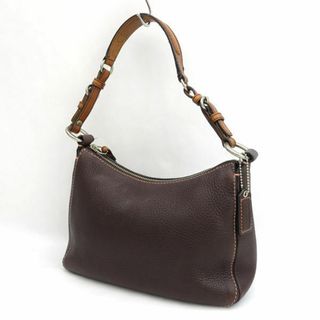 コーチ(COACH)のCOACH / コーチ ◆レザー ワンショルダーバッグ ブラウン F063-8E99 【バッグ/バック/BAG/鞄/カバン】 ブランド【中古】 [0220476184](ショルダーバッグ)