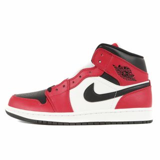 ナイキ(NIKE)の新品 NIKE ナイキ サイズ:26.5cm AIR JORDAN 1 MID CHICAGO BLACK TOE (554724-069) エアジョーダン1 ミッド シカゴ ブラックトゥ ブラック ジムレッド US8.5 ミドルカット スニーカー シューズ 靴【メンズ】(スニーカー)