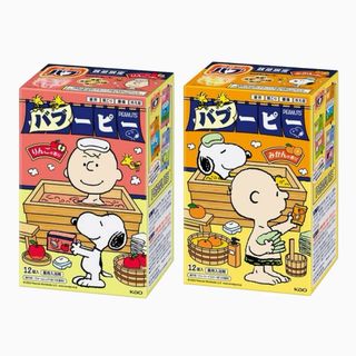 スヌーピー(SNOOPY)のバブ　バブーピー りんごの香り&みかんの香り12錠入り2箱 スヌーピー  入浴剤(入浴剤/バスソルト)