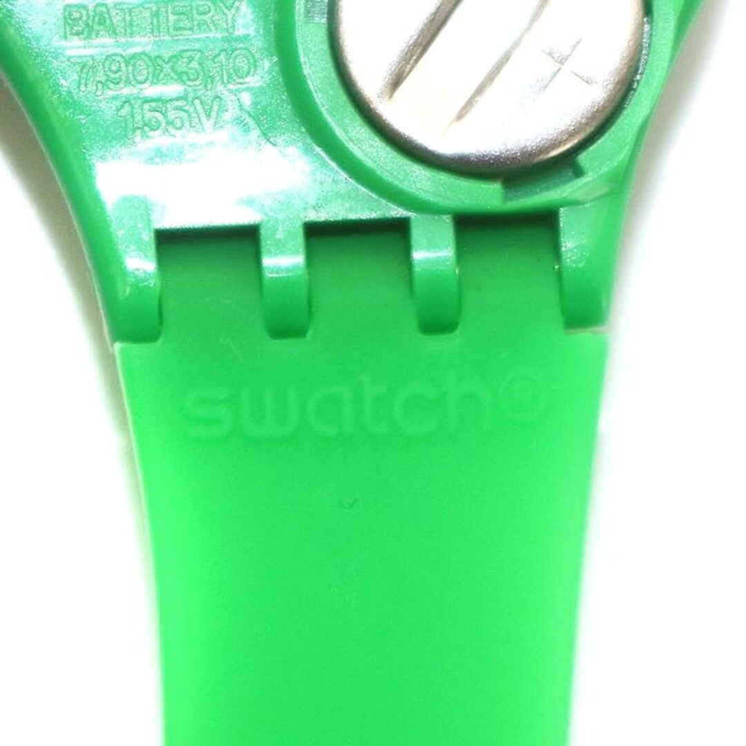 swatch - スウォッチ 腕時計 シリコンバンド アナログ クォーツ 3針 緑
