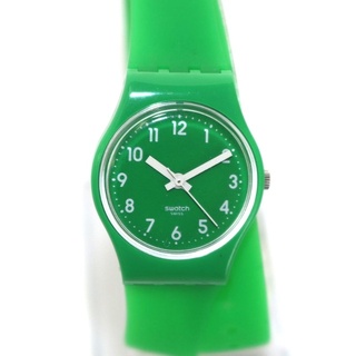 スウォッチ(swatch)のスウォッチ 腕時計 シリコンバンド アナログ クォーツ 3針 緑 グリーン(腕時計)