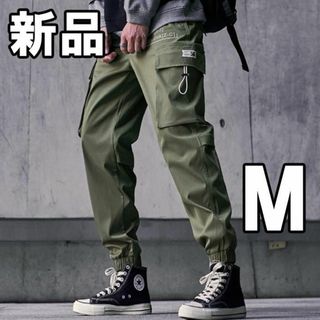 【最終値下げ！新品未使用】メンズカーゴパンツ カーキー M(ワークパンツ/カーゴパンツ)