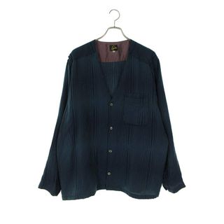 ニードルス(Needles)のニードルス  V Neck Shirt -R/N Wave Stripe Jq.- Vネックジャカード長袖シャツ メンズ XL(シャツ)