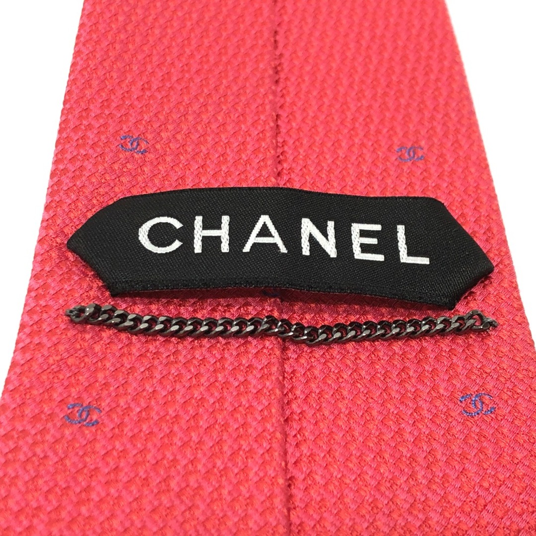 CHANEL(シャネル)のシャネル CHANEL ココマーク 総柄 小柄 ネクタイ シルク レッド メンズのファッション小物(ネクタイ)の商品写真