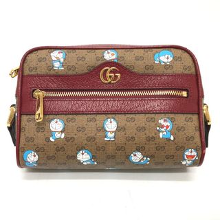 グッチ(Gucci)のグッチ GUCCI ドラえもん x GUCCI 647784 GGスプリーム カバン ショルダーバッグ GGスプリームキャンバス ブラウン 未使用(リュック/バックパック)