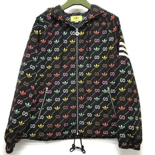 グッチ(Gucci)のグッチ GUCCI ZALAT 722262 ロゴ 総柄 ダウン ダウンジャケット ダウン マルチカラー 美品(ダウンジャケット)