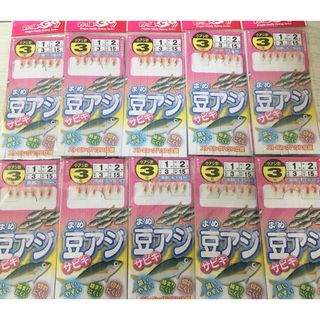 ★　ピンクサビキ仕掛け　豆アジ　３号　６本針　海釣り　１０セット　小アジ・小サバ(その他)