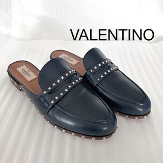 valentino garavani - VALENTINO ヴァレンティノ　スタッズ　フラット　ミュール　パンプス　靴